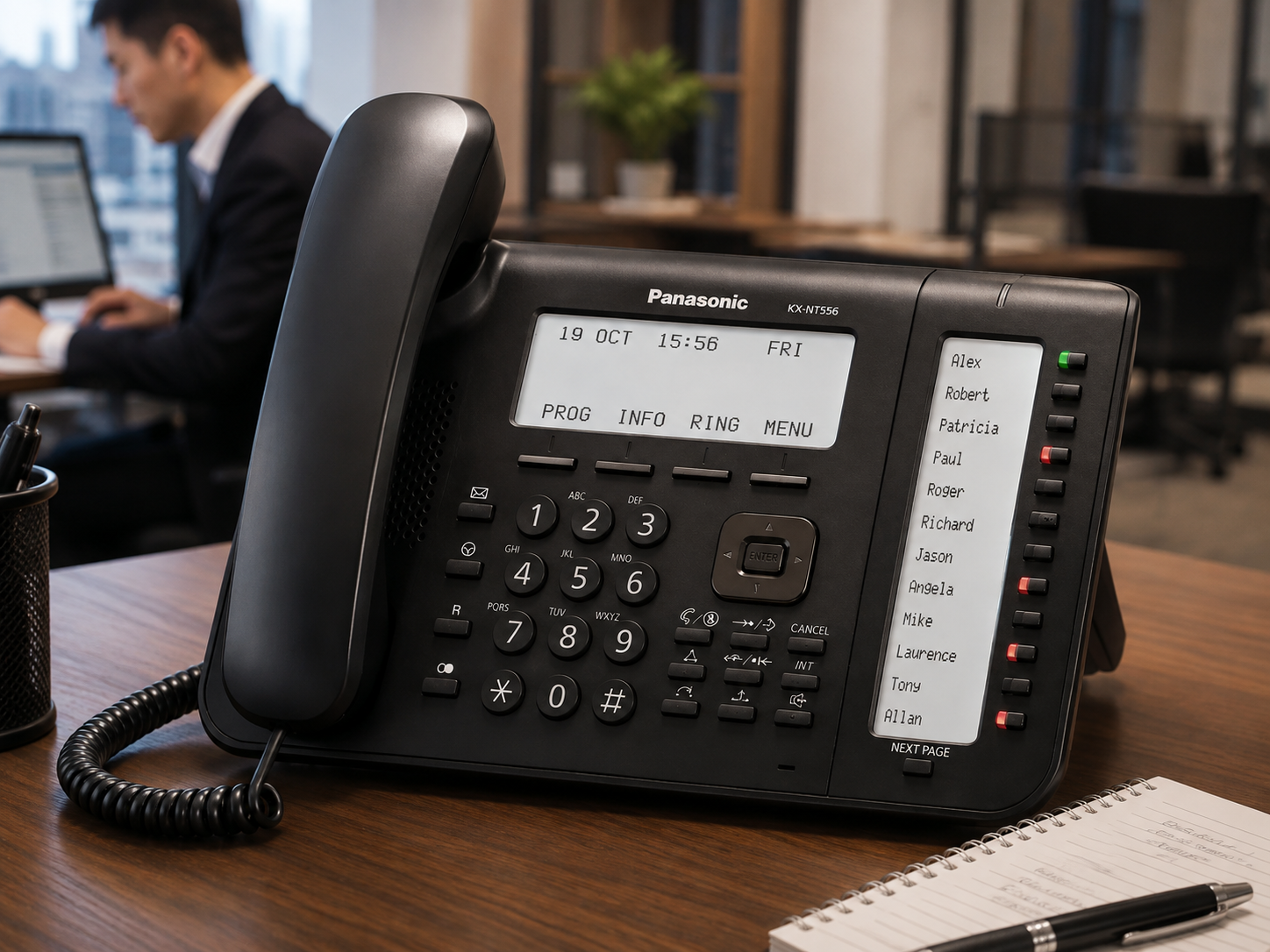 Teléfono IP Panasonic KX-NT556X-B