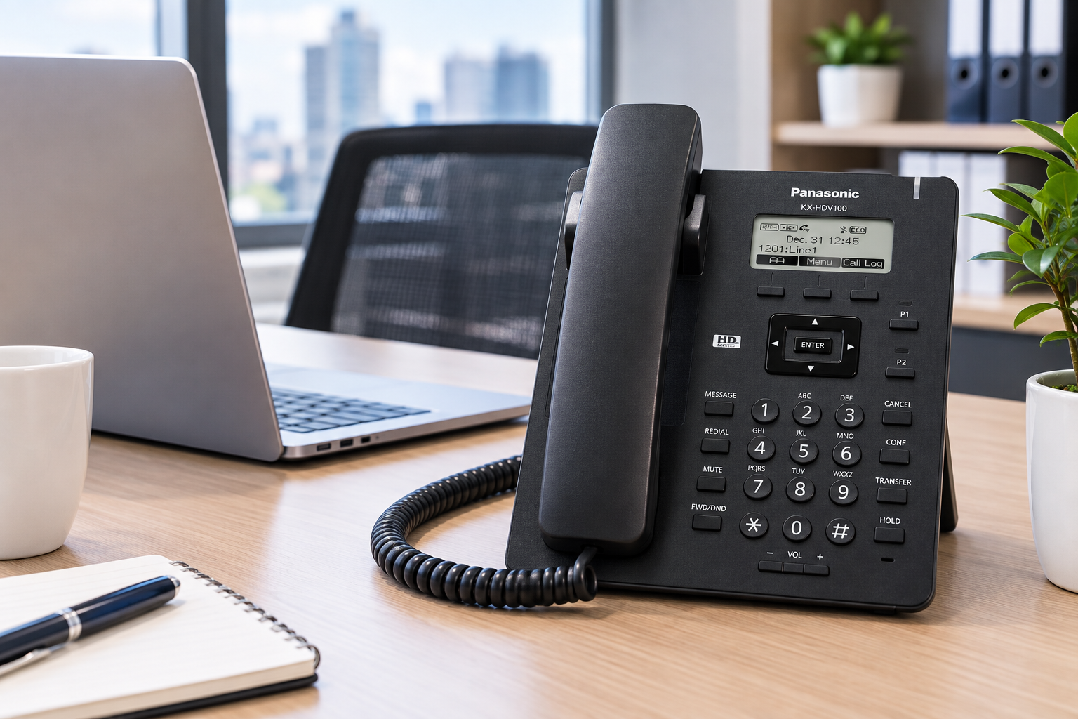 Teléfono SIP Panasonic KX-HDV100LA-B