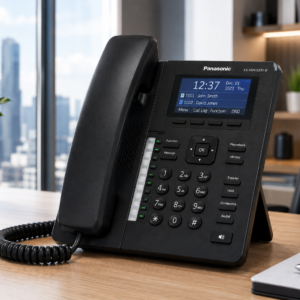 Telefono SIP Panasonic KX-HDV330 con pantalla tactil de 4.3 pulgadas y 12 cuentas SIP negro