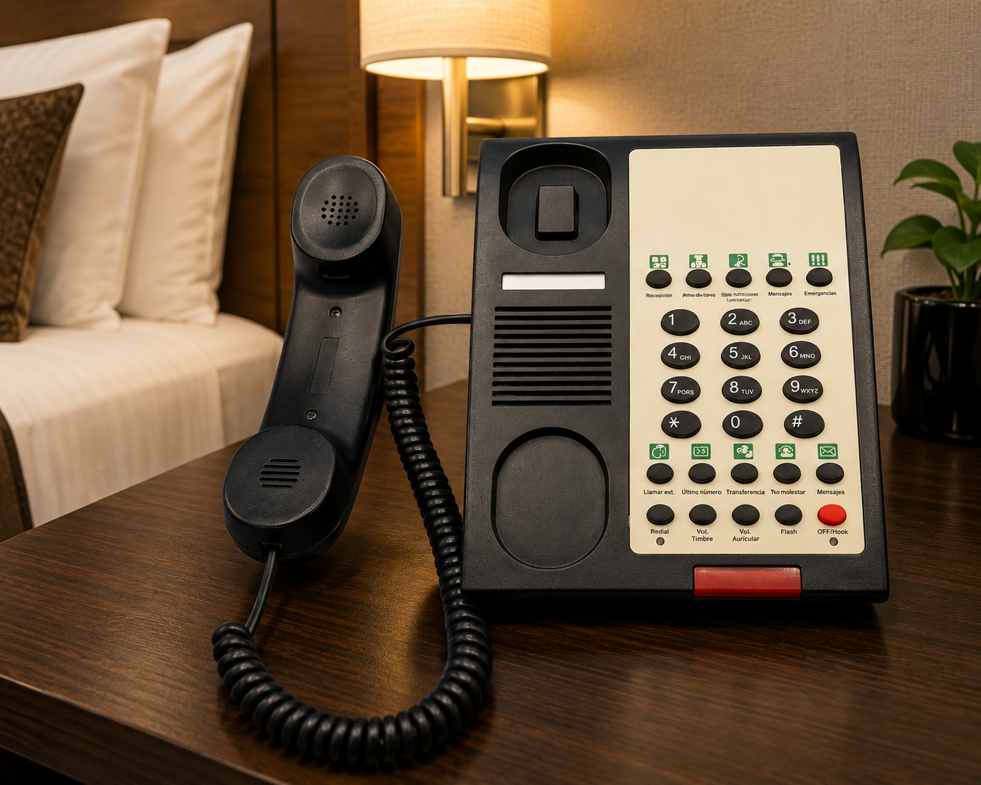Teléfono hotelero Servercom SC82TSD-B